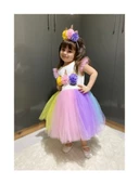 Unicorn Gökkuşağı Elbise - 5