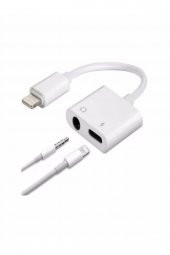 iPhone Kulaklık & Şarj Çoklayıcı 7 8 X XS XR 11 12 13 PRO 2in1 - 5