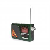 Solar Güneş Panelli Radyo Bluetooth Hoparlör FM TF USB BT Destekli Kamp Radyosu - 2