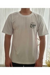 Finezza Cuba Baskılı Pamuk Beyaz T-Shirt S Beden - 982 - 2