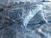 Çeyiz Diyarı Sude Jakarlı Yatak Örtüsü Petrol thumbnail 2