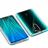 Xiaomi Redmi Note 8 Pro Kılıf 360 Tam Koruma Şeffaf Silikon - 3