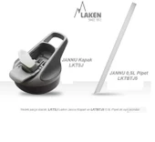 Laken Çelik 18/8 Jannu Termos Şişe 0,75L - Haki LKTJ7K - 3