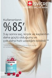 SOVITAL Hair Vitamin Isviçre Patentli Vegan Gummy - Saç Vitamini - 3