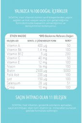 SOVITAL Hair Vitamin Isviçre Patentli Vegan Gummy - Saç Vitamini - 4