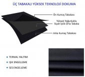 Blackout Karartma Koyu Mavi Hazır Fon Perde Saten Kumaş Güneşlik - 6
