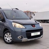 EUROCAP Peugeot Partner Kaput Maskesi Koruma Rüzgarlığı Deflektör 3mm Akrilik Parlak Siyah 2009-2015 - 4