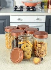 6 Lı Cam Kavanoz Set 660 ml - 2
