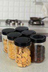 6 Lı Cam Kavanoz Set 660 ml - 2