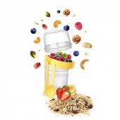 Hazneli Müsli ve Mama Saklama Kabı 1100 ml - 1
