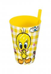 Tweety Pipetli Bardak 400 Ml. - 1