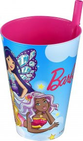 Barbie Pipetli Bardak 400 Ml. - 1