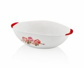 Desenli Oval Meyva & Salata Kasesi - 1