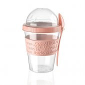 Taken Go Kapaklı Kaşıklı Hazırla Ve Çık Meyveli Yoğurt Kabı 600 ml - 1