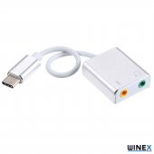 Winex Type-C to 3.5mm Aux ve Mikrofon Dönüştürücü Adaptör - 2