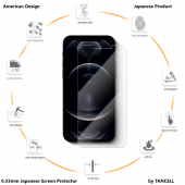 TANCELL iPhone 13 Pro Max Uyumlu Japon Kırılmaz Cam Ekran Koruyucu (1 Ad) 6.7 Inc 0.33mm 2.5d 9h - 3