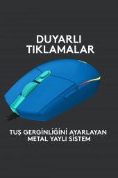 Logitech G102 Lightsync Optik Kablolu Oyuncu Mouse - Mavi - 5
