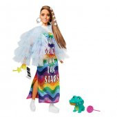 Barbie Extra Sarı Ceketli Bebek GYJ78 - 1