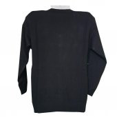 Siyah Renk Uzun Kollu Yuvarlak Yaka Kadın Triko Hırka - 4