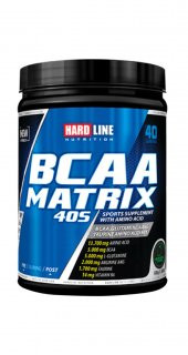 Hardline BCAA Matrix 40S 600 Gr Bcaa Powder 40 Servis Yeşil Elma - 1