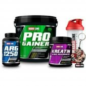 Hardline Progainer 5000 Gr Çikolata + Kreatin 300 Gr + Arg 1250 Kombinasyonu - 1