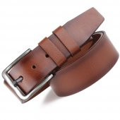 RİCH SMİTH 100 HAKİKİ DERİ ERKEK SPOR SİYAH DİKİŞLİ KEMER 4,5CM - 5