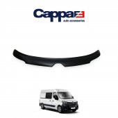 CAPPAFE Renault Master Ön Kaput Koruyucu Rüzgarlığı 4mm Akrilik (ABS) Piano Black 2019 ve Sonrası - 1