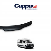 CAPPAFE Renault Master Ön Kaput Koruyucu Rüzgarlığı 4mm Akrilik (ABS) Piano Black 2019 ve Sonrası - 2