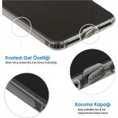 Xiaomi Poco X3 Kamera Korumalı Şeffaf Tıpalı Silikon Kılıf - 4