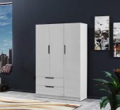 İpek Mobilya Fulya 3 Kapaklı 2 Çekmeceli Dolap Genişlik 90 CM ( BEYAZ ) - 1