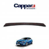 CAPPAFE Renault Megane 4 Arka Tampon Eşiği Koruma Akrilik (ABS) Parlak Siyah 2016-> - 1