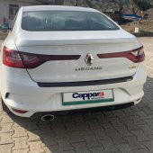 CAPPAFE Renault Megane 4 Arka Tampon Eşiği Koruma Akrilik (ABS) Parlak Siyah 2016-> - 3