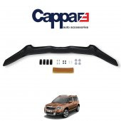 Skoda Yeti Ön Kaput Koruyucu Rüzgarlık 4mm Akrilik (ABS) Piano Black 2009-2013 - 1