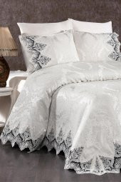 Çeyiz Diyarı Ivory Çift Kişilik Pike Takımı Krem thumbnail 2