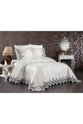 Çeyiz Diyarı Ivory Çift Kişilik Pike Takımı Krem thumbnail 3