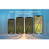 TANCELL iPhone 12 Pro Max Uyumlu Japon Kırılmaz Cam Ekran Koruyucu 6.7in 2.5d 9h Tam Kaplayan Ekran - 2