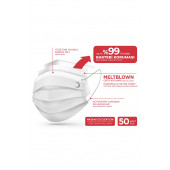 Kızılay 3 Katlı Meltblown Cerrahi Maske 250 Adet (5x50'li Paket) - 4