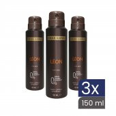 Free Love Leon Erkek Deodorant 150 ml 3 Adet - 2