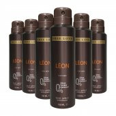 Free Love Leon Erkek Deodorant 150 ml 6 Adet - 1