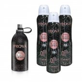 Prova Black Option EDP Kadın Parfüm 120 ml ve Deodorant 150 ml 3 Adet - 1