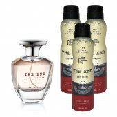 The End EDT Kadın Parfüm 100 ml ve Deodorant 150 ml 3 Adet - 1