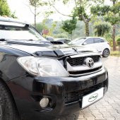 Toyota Hilux Ön Kaput Koruma Rüzgarlığı 3mm Akrilik (Abs) Parlak Siyah Deflektör 2006-2012 - 4