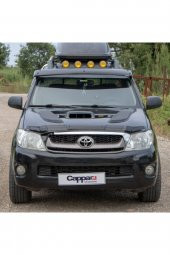 Toyota Hilux Ön Kaput Koruma Rüzgarlığı 3mm Akrilik (Abs) Parlak Siyah Deflektör 2006-2012 - 5