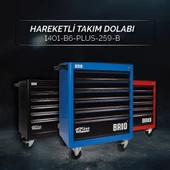 Brio Hareketli Takım Dolabı 6 Çekmece 2022 Seri 259 Parça Mavi Dolu thumbnail 2