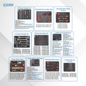 Brio Hareketli Takım Dolabı 6 Çekmece 2022 Seri 259 Parça Mavi Dolu thumbnail 3