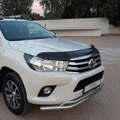 EUROCAP Toyota Hilux Ön Kaput Maskesi Koruma Rüzgarlığı Deflektör 3mm Akrilik Parlak Siyah 2015-2020 - 2
