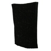 Doğal Keçi Kılı El Geçmeli Siyah Sırt ve Vücut Kesesi 26 x 18cm - 3