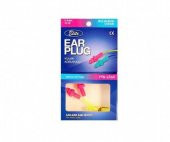 Ear Plug İpli Silikon Çocuk Kulak Koruyucu  Neon Pembe - 1