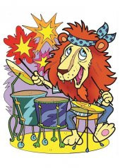 Art Puzzle 12+24 Parça Müzisyen Hayvanlar 4490 - 2