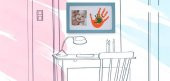 Baby Memory Prints Paint Wall Family Frame Mavi - 2